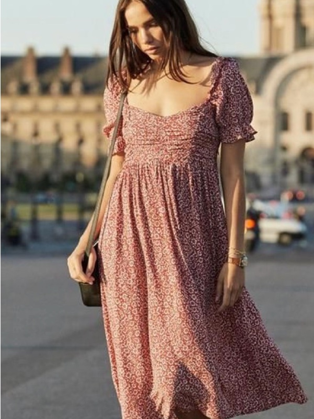 Auguste The Label Marlowe Chloe Midi Dress in Red, Size AU4/US0